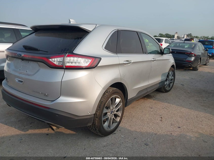 2015 Ford Edge VIN 2FMPK4K80FBB03165 IAAI salvage auction — LEFT FRONT, Original (Texas), sold $1,450 on 2026-09-02 (photo 4)