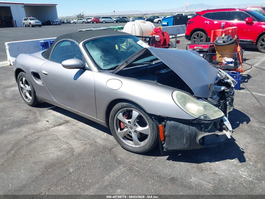 2001 Porsche Boxster VIN WP0CB298X1U664845 IAAI salvage auction — NORMAL WEAR, Clear (California), sold $500 on 2026-08-07 (photo 1)