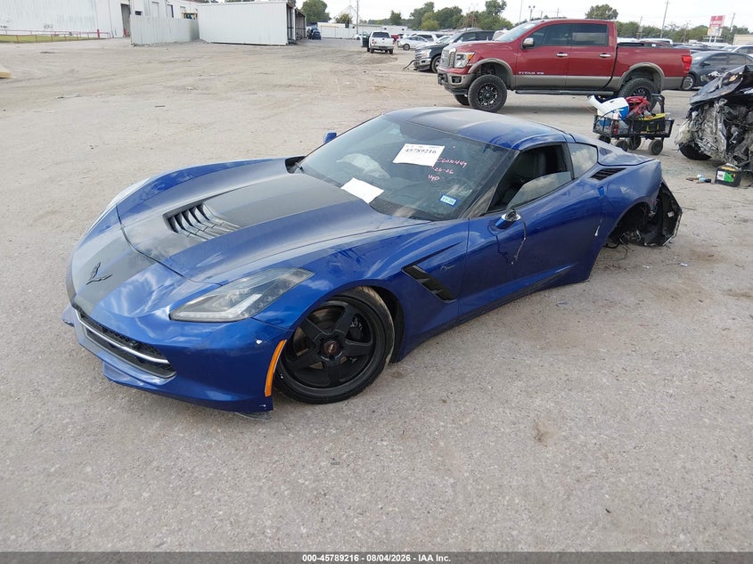 2019 Chevrolet Corvette VIN 1G1YF2D78K5114282 IAAI salvage auction — REAR END, Wait Title, sold $21,100 on 2026-09-02 (photo 2)