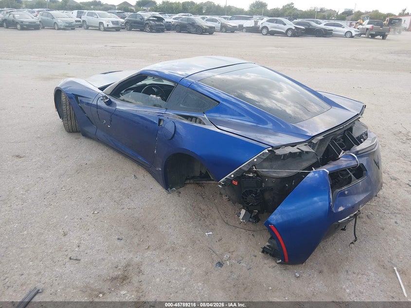 2019 Chevrolet Corvette VIN 1G1YF2D78K5114282 IAAI salvage auction — REAR END, Wait Title, sold $21,100 on 2026-09-02 (photo 3)