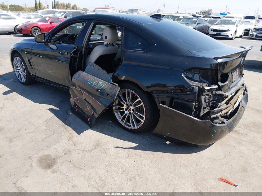 2015 BMW 4er VIN WBA4A9C58FGL85153 IAAI salvage auction — LEFT SIDE, Salvage (California), sold $1,400 on 2026-08-20 (photo 3)