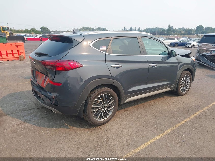 2021 Hyundai Tucson VIN KM8J3CAL8MU284929 IAAI salvage auction — FRONT & REAR, Salvage (Oregon), sold $2,500 on 2026-10-08 (photo 4)