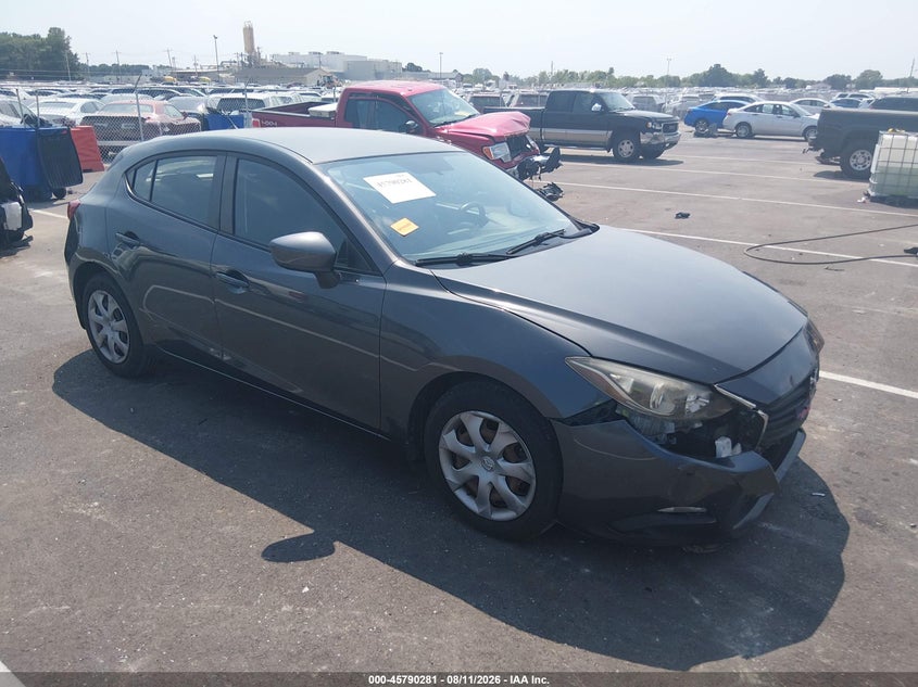 2014 Mazda 3 VIN JM1BM1K74E1110628 IAAI salvage auction — FRONT END, Salvage Title, sold $1,600 on 2026-10-03 (photo 1)