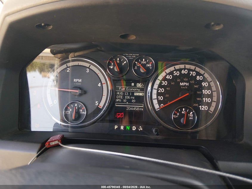 2012 Ram 2500 VIN 3C6UD5CL9CG289556 IAAI salvage auction — UNKNOWN, Salvage Title, sold $5,000 on 2026-08-22 (photo 7)