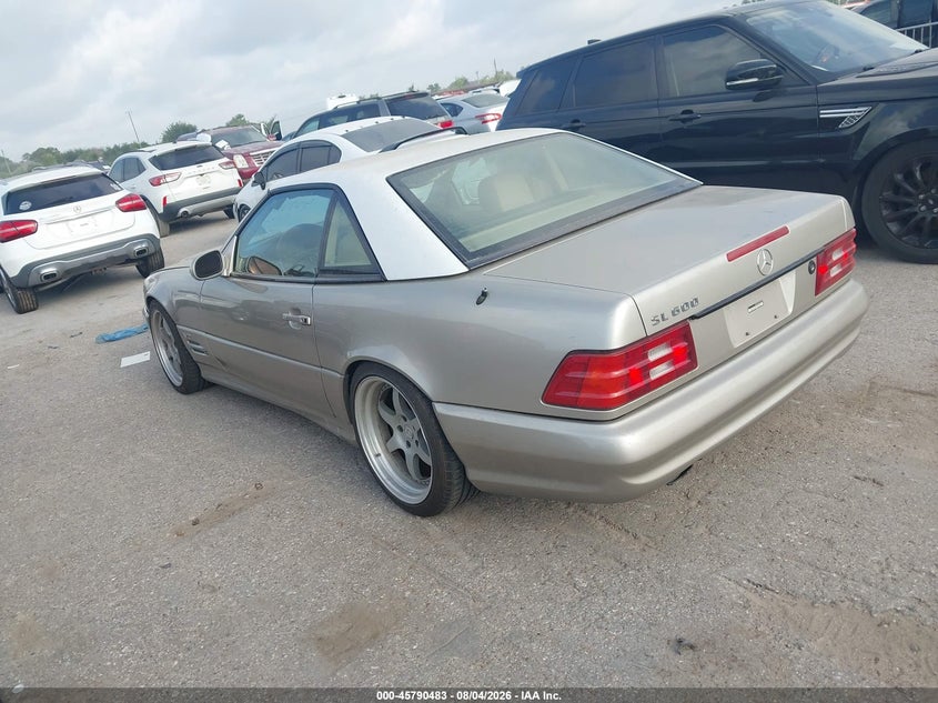 1999 Mercedes-benz Sl-class VIN WDBFA76F9XF183299 IAAI salvage auction — NORMAL WEAR, Original (Texas), sold $11,725 on 2026-08-19 (photo 3)