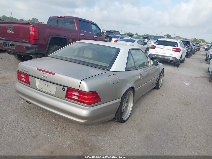 1999 Mercedes-benz Sl-class VIN WDBFA76F9XF183299 IAAI salvage auction — NORMAL WEAR, Original (Texas), sold $11,725 on 2026-08-19 (photo 4)