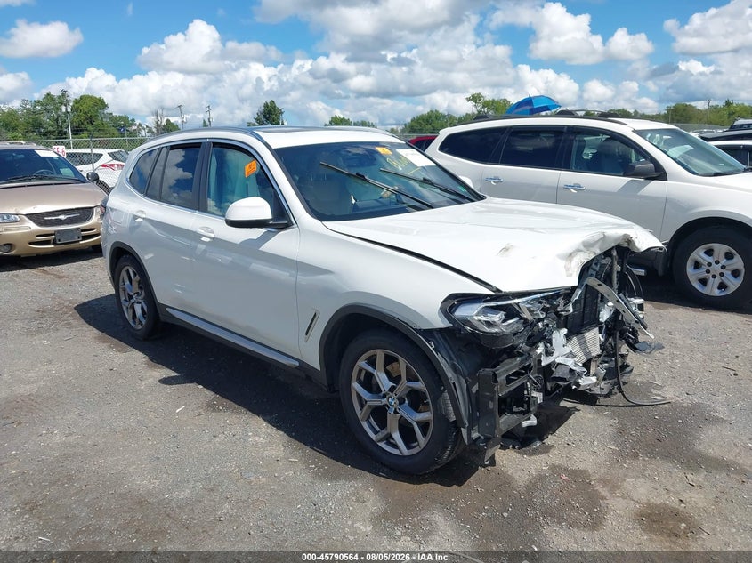 2022 BMW X3 VIN 5UX53DP03N9K65104 — IAAI salvage auction photo