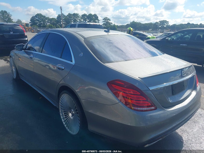 2015 Mercedes-benz S class VIN WDDUG8CBXFA183540 IAAI salvage auction — NORMAL WEAR, Repossession Paperwork (Georgia), sold $10,300 on 2026-08-26 (photo 3)