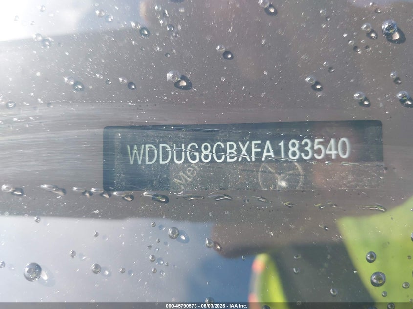 2015 Mercedes-benz S class VIN WDDUG8CBXFA183540 IAAI salvage auction — NORMAL WEAR, Repossession Paperwork (Georgia), sold $10,300 on 2026-08-26 (photo 9)