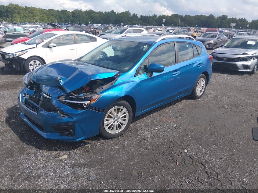 2018 Subaru Impreza VIN 4S3GTAB62J3719313 IAAI salvage auction — FRONT END, Salvage Title, sold $775 on 2026-08-31 (photo 2)