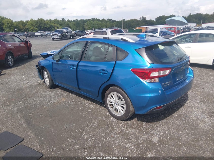 2018 Subaru Impreza VIN 4S3GTAB62J3719313 IAAI salvage auction — FRONT END, Salvage Title, sold $775 on 2026-08-31 (photo 3)