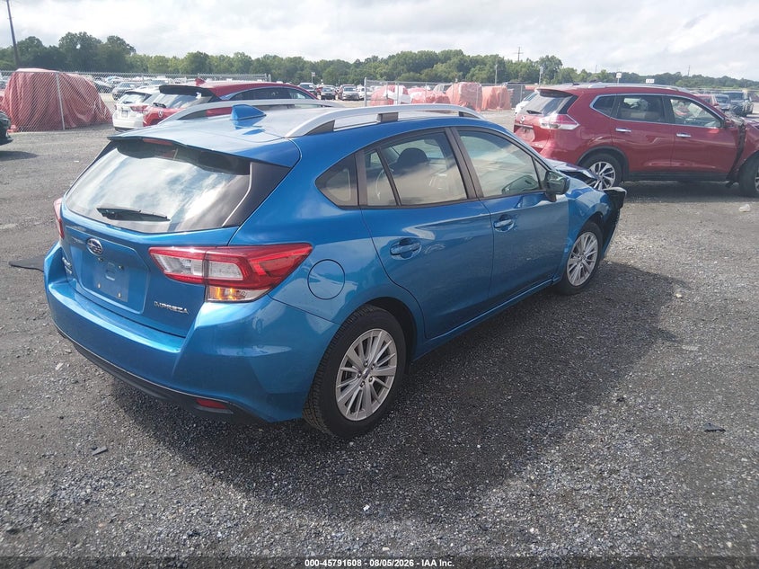 2018 Subaru Impreza VIN 4S3GTAB62J3719313 IAAI salvage auction — FRONT END, Salvage Title, sold $775 on 2026-08-31 (photo 4)