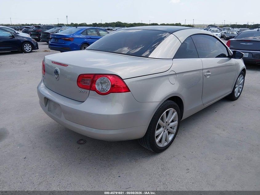 2010 Volkswagen Eos VIN WVWBA7AH7AV021371 IAAI salvage auction — NORMAL WEAR, Original (Texas), sold $1,100 on 2026-08-17 (photo 4)
