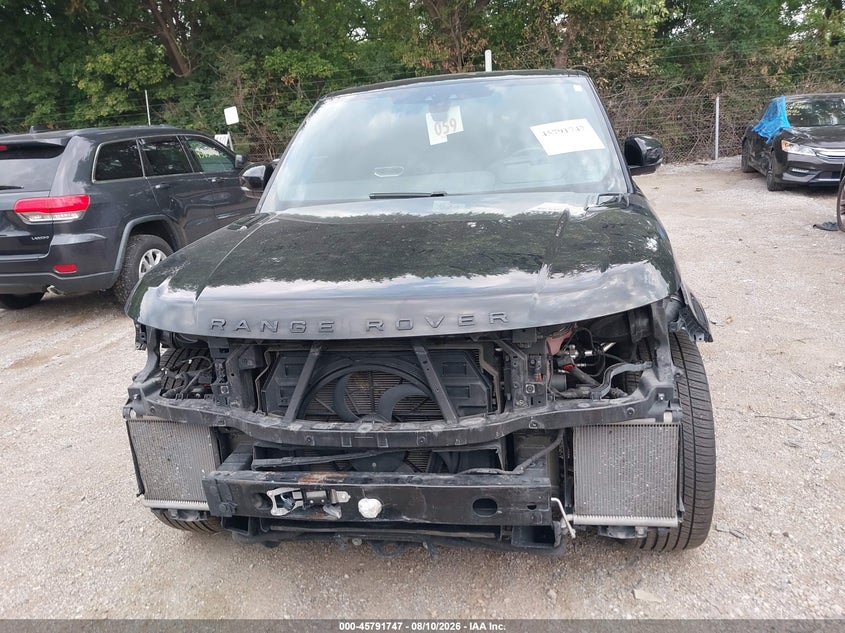 2020 Land rover Range rover sport VIN SALWZ2RE8LA735858 IAAI salvage auction — FRONT END, Salvage (Indiana), sold $17,600 on 2026-08-29 (photo 6)