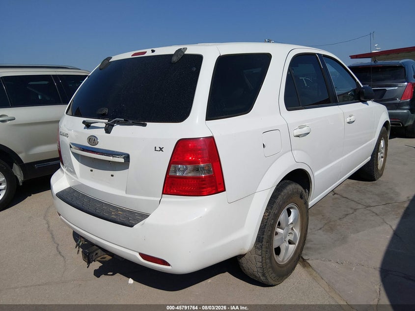 2008 Kia Sorento VIN KNDJD735385847375 IAAI salvage auction — NORMAL WEAR, Original (Texas), sold $450 on 2026-09-03 (photo 4)