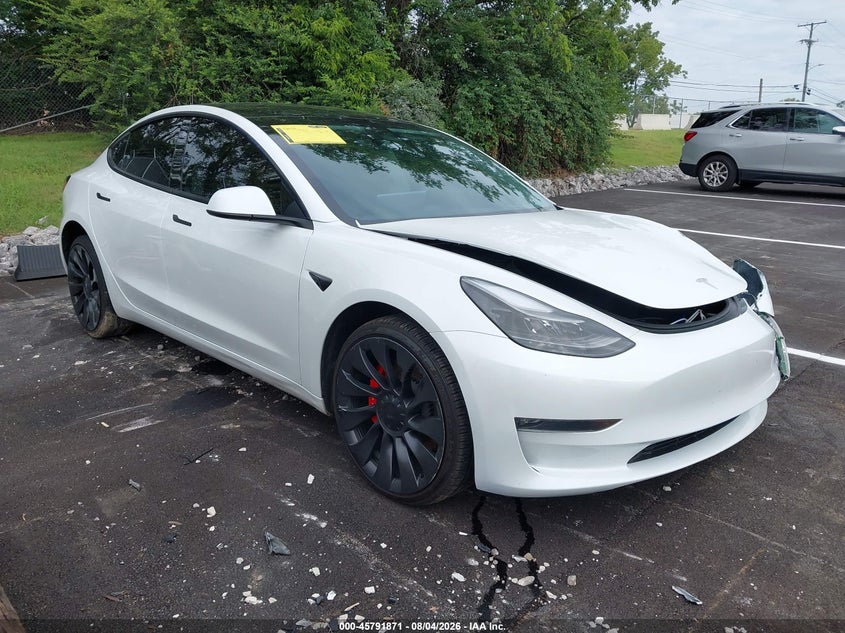 2023 Tesla Model 3 VIN 5YJ3E1EC6PF481987 — IAAI salvage auction photo