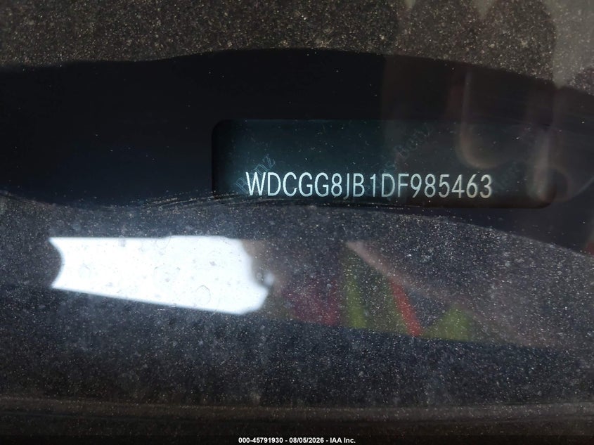 2013 Mercedes-benz Glk-klasse VIN WDCGG8JB1DF985463 IAAI salvage auction — NORMAL WEAR, Clear (Michigan), sold $75 on 2026-08-18 (photo 9)