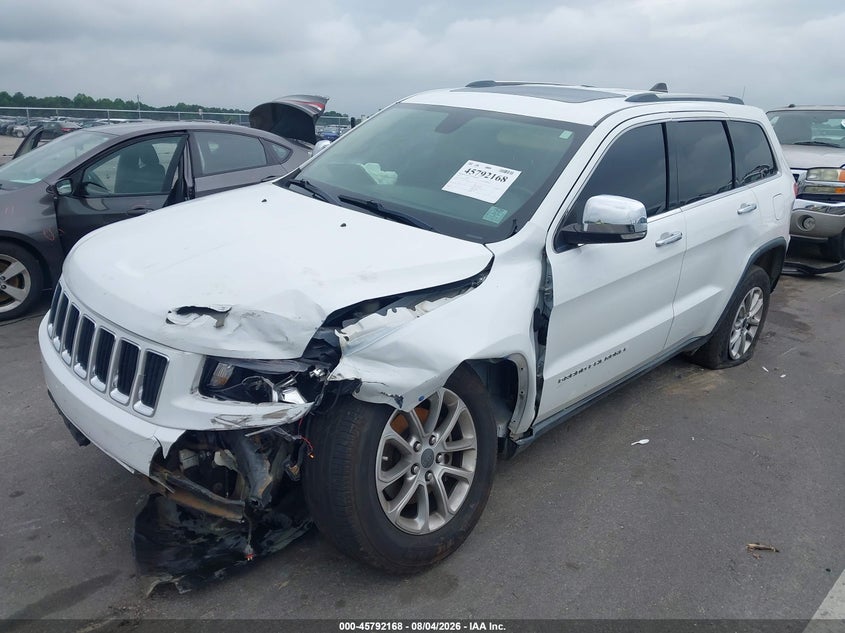 2014 Jeep Grand cherokee VIN 1C4RJEBT7EC187557 IAAI salvage auction — FRONT END, Salvage Title, sold $0 on 2026-09-26 (photo 2)
