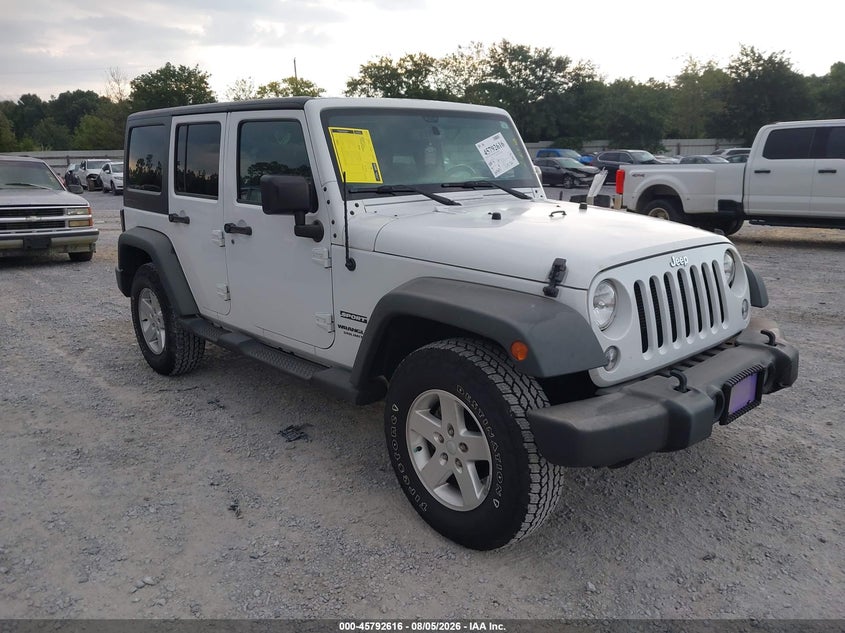 2016 Jeep Wrangler / VIN 1C4BJWDG0GL196983 IAAI salvage auction — LEFT FRONT, Rebuildable (Florida), sold $8,000 on 2026-09-12 (photo 1)