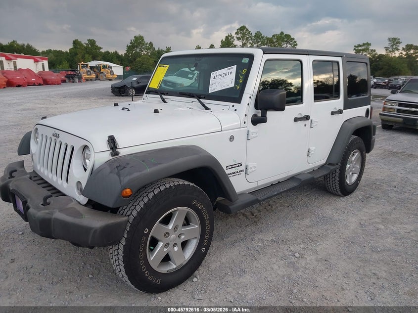 2016 Jeep Wrangler / VIN 1C4BJWDG0GL196983 IAAI salvage auction — LEFT FRONT, Rebuildable (Florida), sold $8,000 on 2026-09-12 (photo 2)
