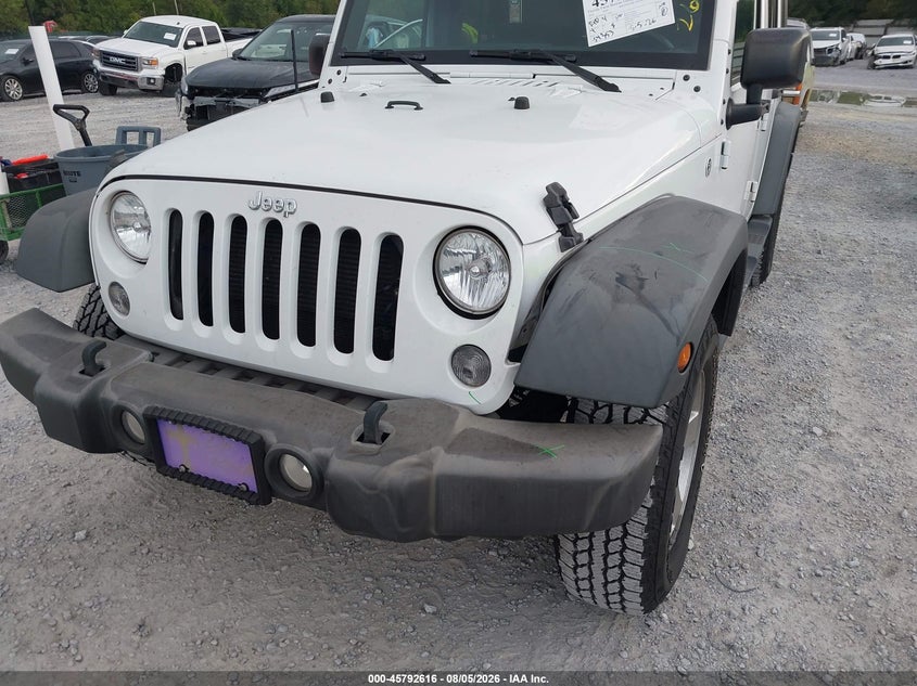 2016 Jeep Wrangler / VIN 1C4BJWDG0GL196983 IAAI salvage auction — LEFT FRONT, Rebuildable (Florida), sold $8,000 on 2026-09-12 (photo 6)