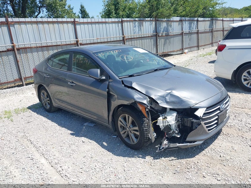 2018 Hyundai Elantra VIN 5NPD84LF8JH386768 IAAI salvage auction — RIGHT FRONT, Salvage Title, sold $2,250 on 2026-09-10 (photo 1)