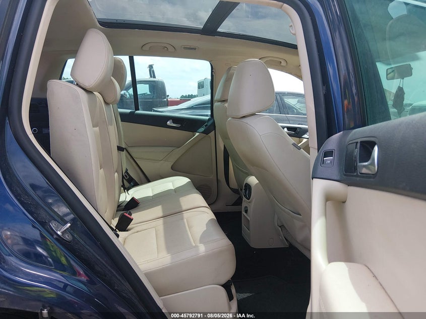 2012 Volkswagen Tiguan VIN WVGBV7AX9CW588427 IAAI salvage auction — FRONT & REAR, Clear (North Carolina), sold $425 on 2026-08-12 (photo 8)