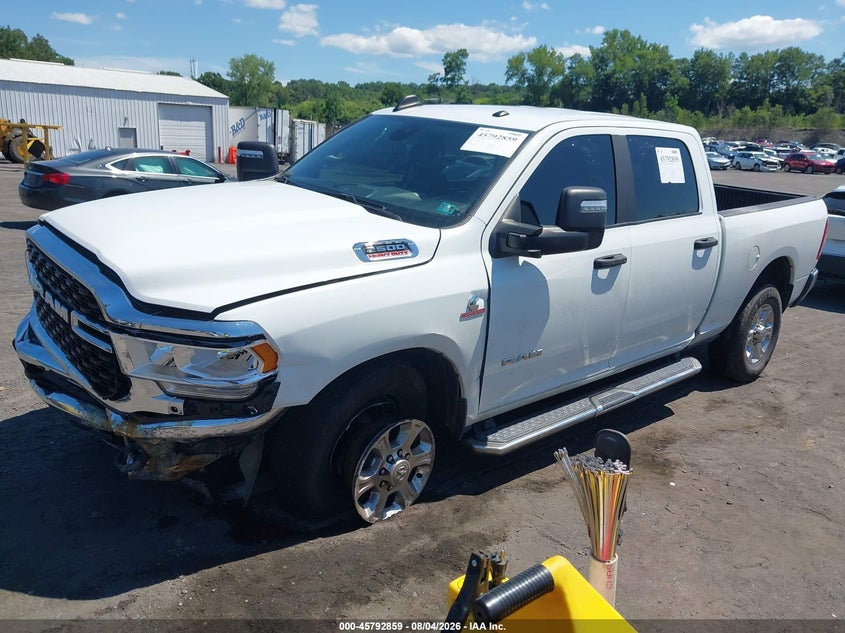 2024 Ram 2500 VIN 3C6UR5DL3RG101008 IAAI salvage auction — FRONT END, Wait Title, sold $13,075 on 2026-10-13 (photo 2)