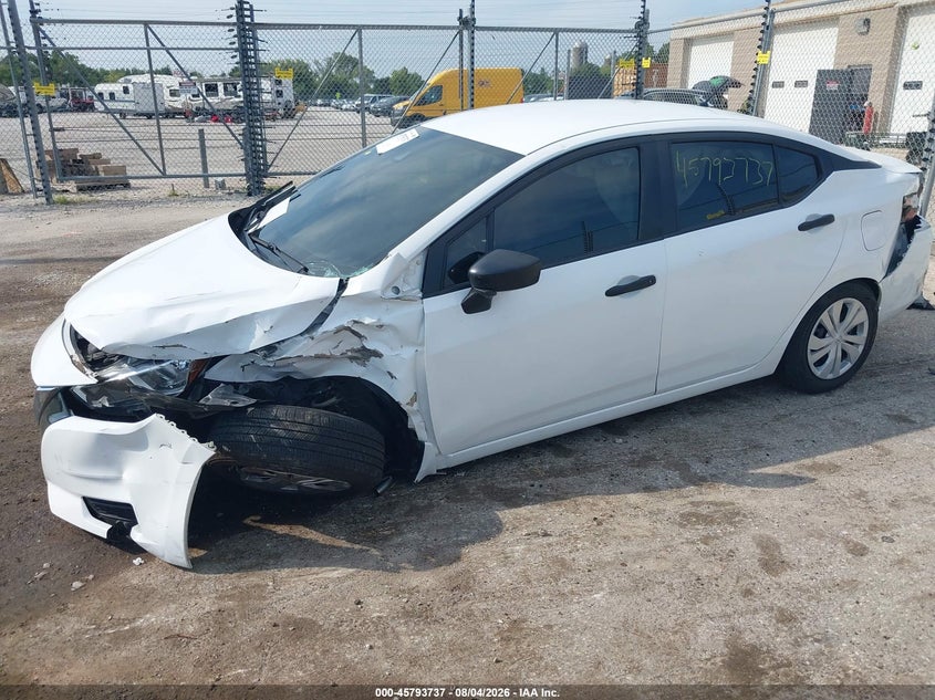 2021 Nissan Versa VIN 3N1CN8DV7ML858807 IAAI salvage auction — FRONT & REAR, Salvage Title, sold $1,125 on 2026-09-11 (photo 2)