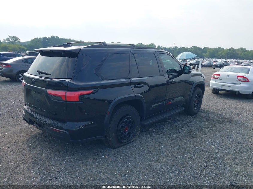2023 Toyota Sequoia VIN 7SVAAABA2PX012977 IAAI salvage auction — LEFT SIDE, Salvage Title, sold $37,100 on 2026-10-05 (photo 4)