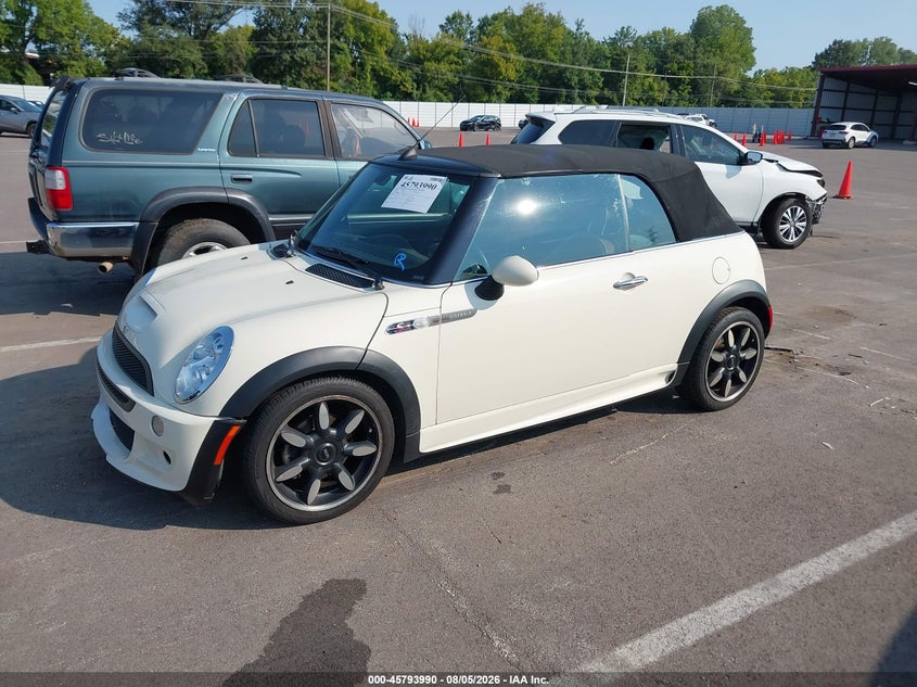 2007 Mini Cooper VIN WMWRH33517TL95255 IAAI salvage auction — NORMAL WEAR, Clear (Tennessee), sold $3,300 on 2026-08-11 (photo 2)