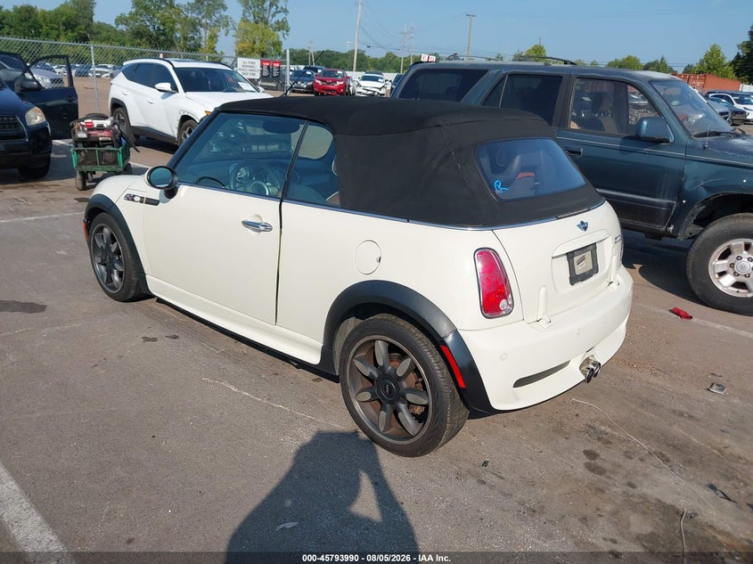 2007 Mini Cooper VIN WMWRH33517TL95255 IAAI salvage auction — NORMAL WEAR, Clear (Tennessee), sold $3,300 on 2026-08-11 (photo 3)