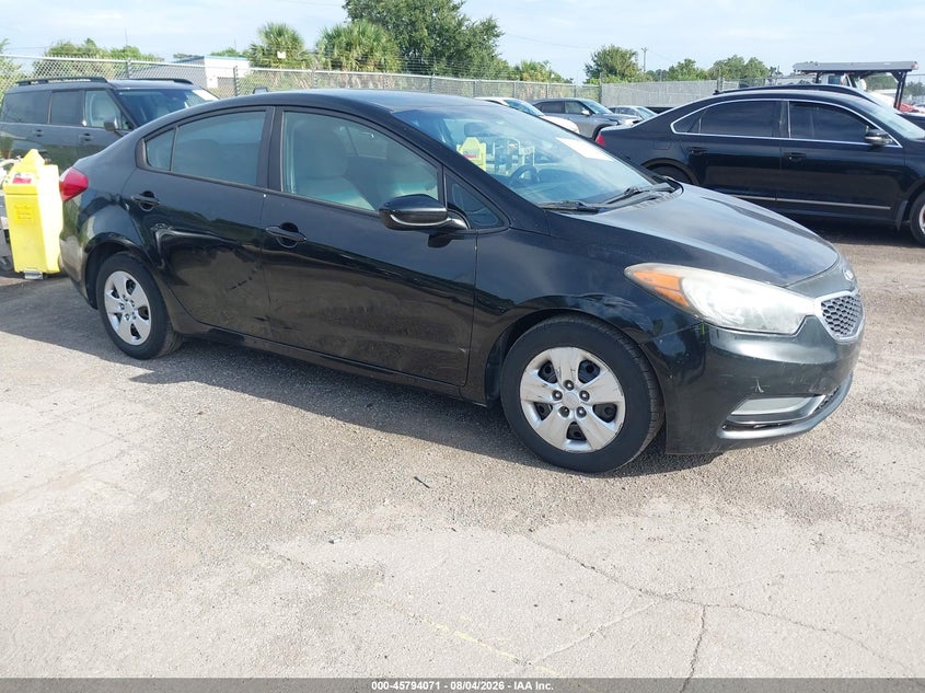 2016 Kia Forte VIN KNAFK4A6XG5542540 IAAI salvage auction — LEFT REAR, Clear (Florida), sold $2,600 on 2026-08-23 (photo 1)