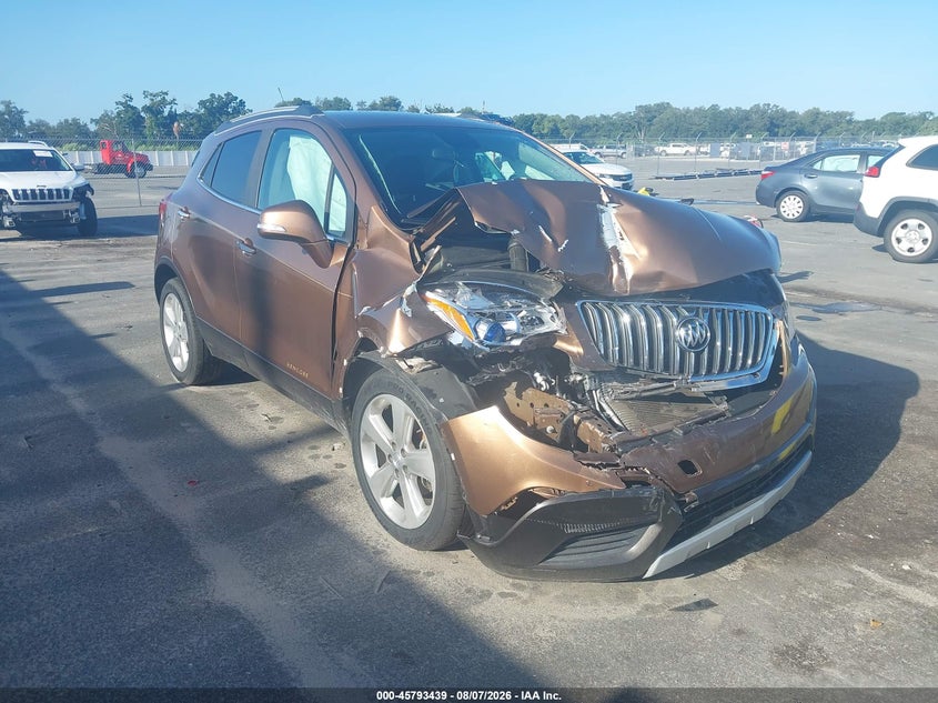 2016 Buick Encore VIN KL4CJASB7GB6XS709 IAAI salvage auction — FRONT END, Salvage Title, sold $600 on 2026-09-06 (photo 1)