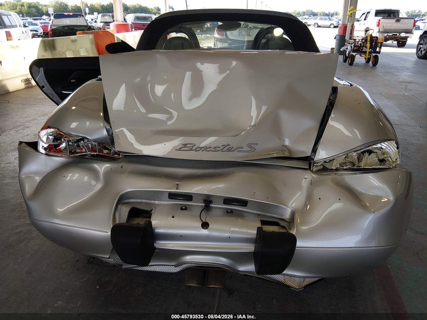 2002 Porsche Boxster VIN WP0CB29892U663624 IAAI salvage auction — REAR END, Rebuildable (Florida), sold $1,700 on 2026-08-19 (photo 6)