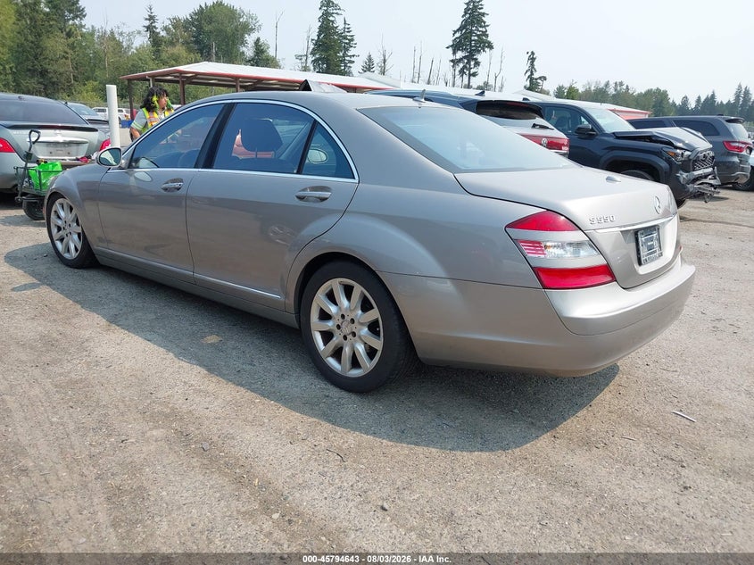 2007 Mercedes-benz S class VIN WDDNG71X87A050886 IAAI salvage auction — NORMAL WEAR, Affidavit In Lieu Of Title - Non-Public (Washington), sold $1,375 on 2026-08-12 (photo 3)