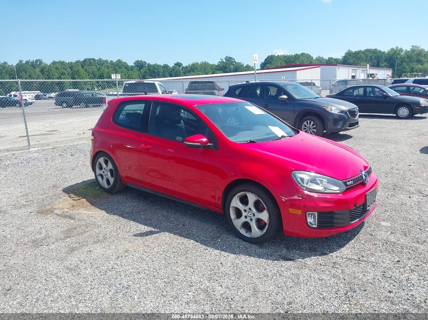 2010 Volkswagen Gti VIN WVWEV7AJ5AW351556 IAAI salvage auction — LEFT FRONT, Salvage - 75% Or Less (Maryland), sold $1,100 on 2026-08-14 (photo 1)