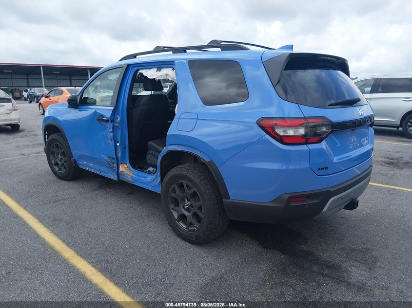 2024 Honda Pilot VIN 5FNYG1H61RB012539 IAAI salvage auction — LEFT SIDE, Salvage (South Carolina), sold $14,800 on 2026-09-02 (photo 3)