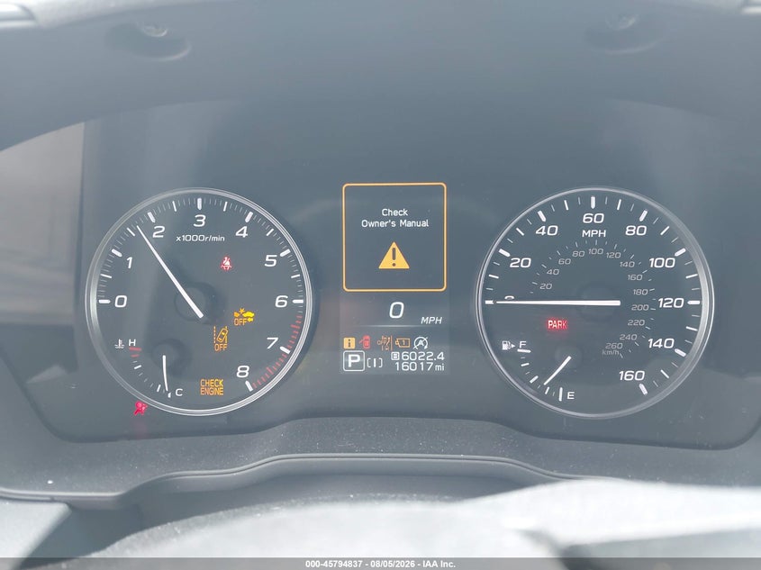 2024 Subaru Crosstrek VIN JF2GUADC8RH256965 IAAI salvage auction — NORMAL WEAR, Clear (Pennsylvania), sold $10,300 on 2026-08-12 (photo 7)