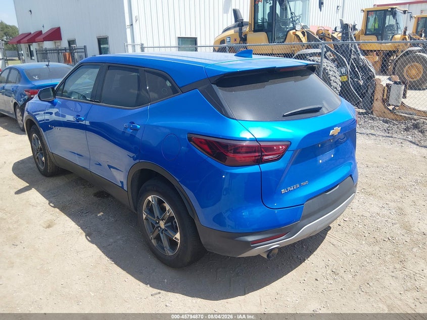 2025 Chevrolet Blazer VIN 3GNKBHR48SS185795 IAAI salvage auction — FRESH WATER, Salvage Title, sold $11,575 on 2026-08-18 (photo 3)