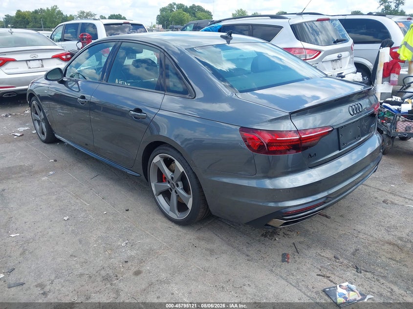 2023 Audi A4 VIN WAUEAAF41PA022528 IAAI salvage auction — FRONT END, Salvage Title, sold $15,125 on 2026-09-08 (photo 3)