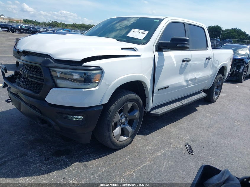 2023 Ram 1500 VIN 1C6SRFFT3PN536187 IAAI salvage auction — RIGHT FRONT, Wait Title, sold $9,500 on 2026-08-31 (photo 2)