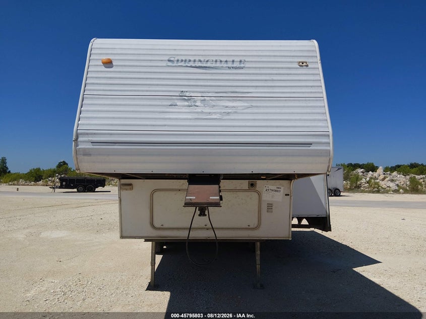 2003 Keystone Springdale VIN 4YDF2422X33105767 IAAI salvage auction — STORM DAMAGE, Salvage (Texas), sold $750 on 2026-09-05 (photo 6)