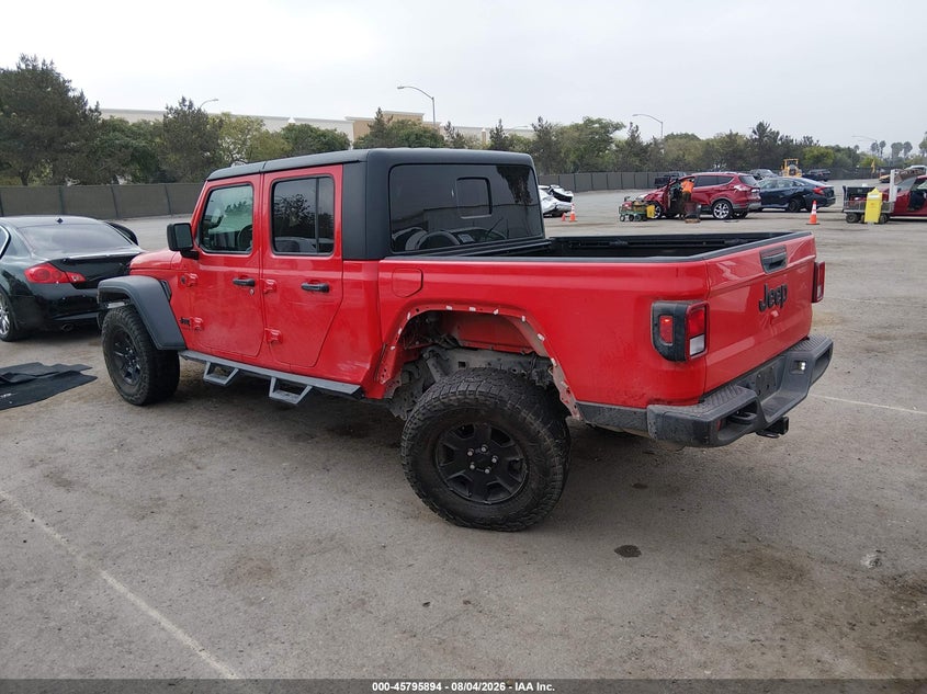 2023 Jeep Gladiator VIN 1C6HJTAG9PL548477 IAAI salvage auction — SIDE, Salvage Title, sold $10,100 on 2026-10-13 (photo 3)