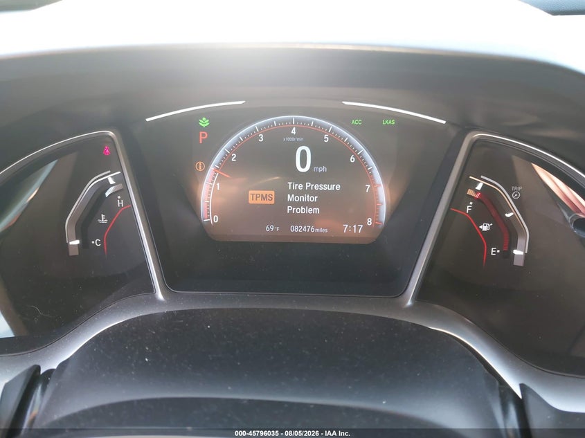 2019 Honda Civic VIN 2HGFC2F83KH544082 IAAI salvage auction — RIGHT FRONT, Wait Title, sold $3,850 on 2026-08-30 (photo 7)