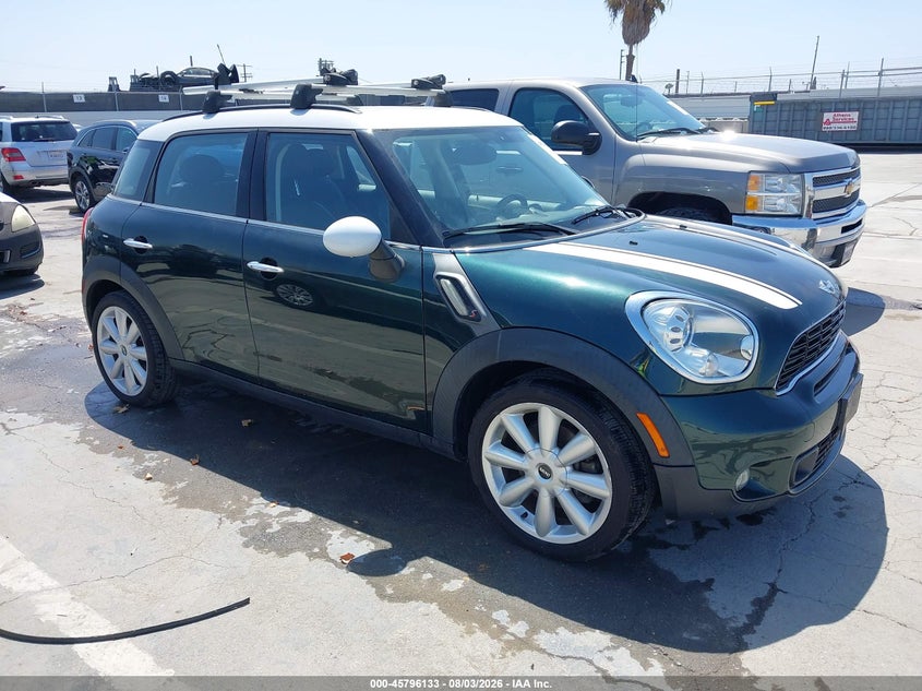 2012 Mini Cooper VIN WMWZC3C55CWL82810 IAAI salvage auction — NORMAL WEAR, Clear - Dealer Only (California), sold $2,400 on 2026-08-12 (photo 1)