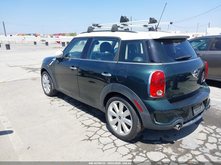 2012 Mini Cooper VIN WMWZC3C55CWL82810 IAAI salvage auction — NORMAL WEAR, Clear - Dealer Only (California), sold $2,400 on 2026-08-12 (photo 3)