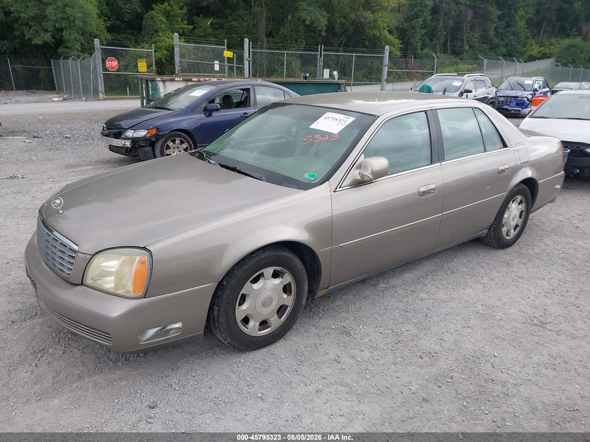 2002 Cadillac Deville VIN 1G6KD54Y72U291699 IAAI salvage auction — NORMAL WEAR, Clear (Virginia), sold $975 on 2026-08-25 (photo 2)