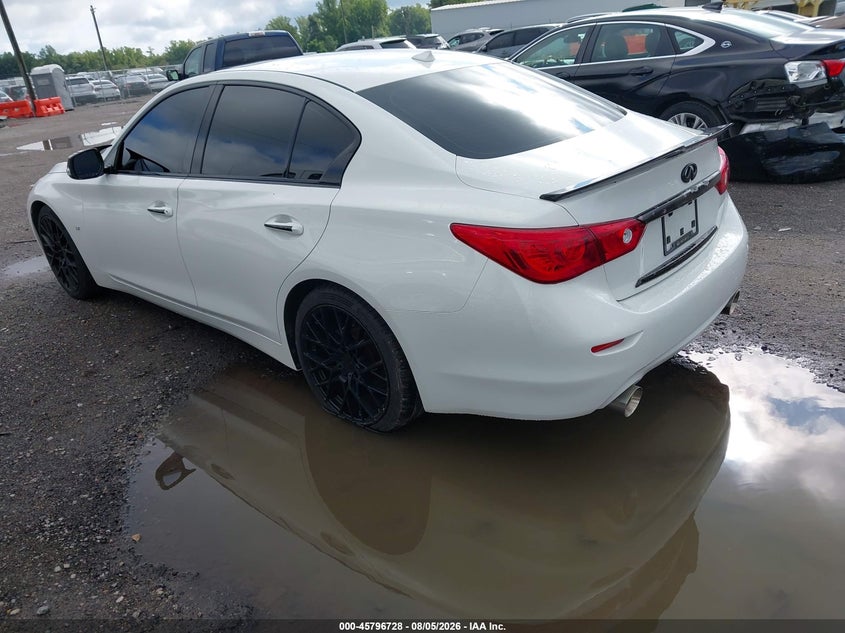 2015 Infiniti Q50 VIN JN1BV7AP1FM339319 IAAI salvage auction — REAR END, Wait Title, sold $1,950 on 2026-08-19 (photo 3)