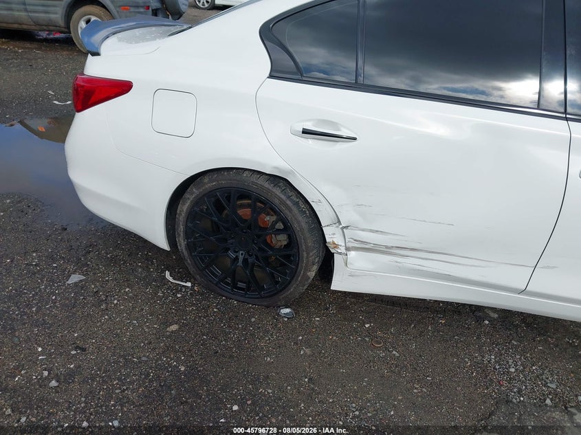 2015 Infiniti Q50 VIN JN1BV7AP1FM339319 IAAI salvage auction — REAR END, Wait Title, sold $1,950 on 2026-08-19 (photo 6)